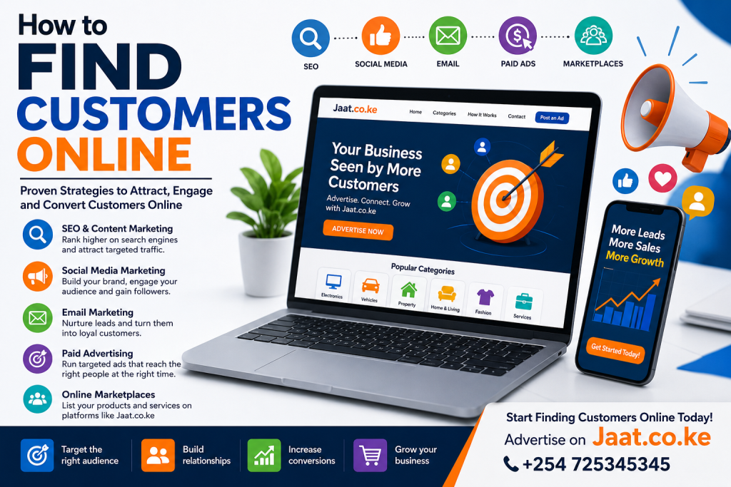 how to find customers online
