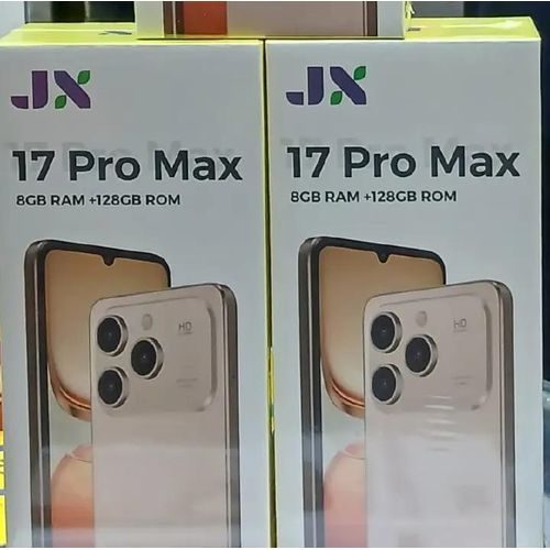 Jx 17 Pro Max Android 14 smartphone 128GB Rom +8GB Ram 6.8 inches IPS LCD screen display 5000mAh battery