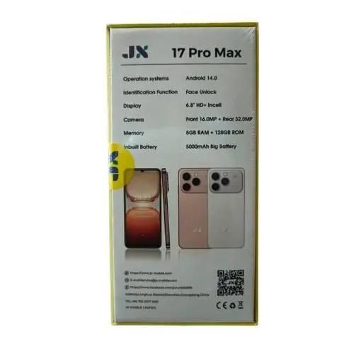 Jx 17 Pro Max Android 14 smartphone 128GB Rom +8GB Ram 6.8 inches IPS LCD screen display 5000mAh battery image 2