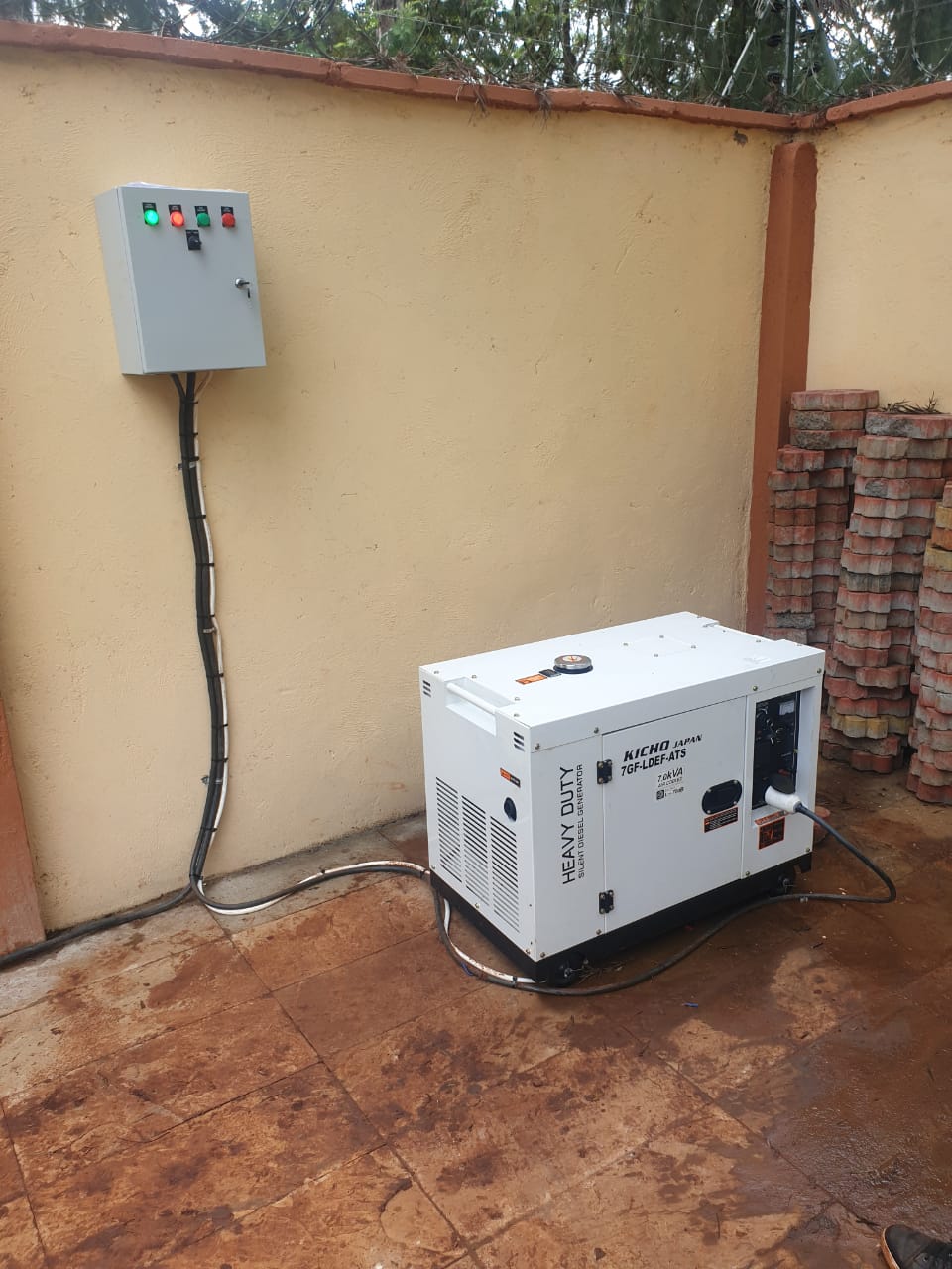 7.0kva, single phase, Kicho Japan diesel generator