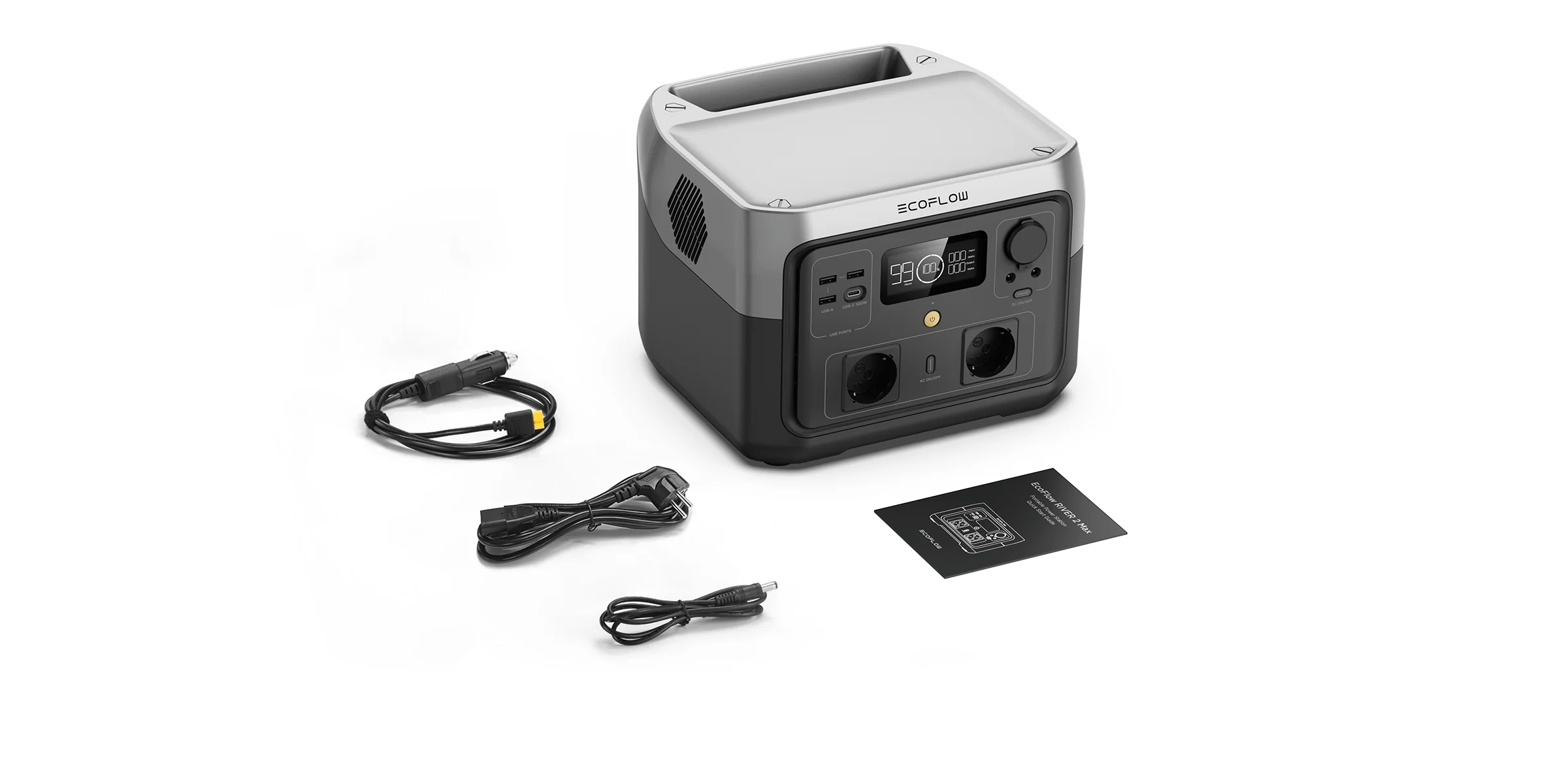 EcoFlow RIVER 2 Max Portable Power Station — 512 Wh / 500 W
