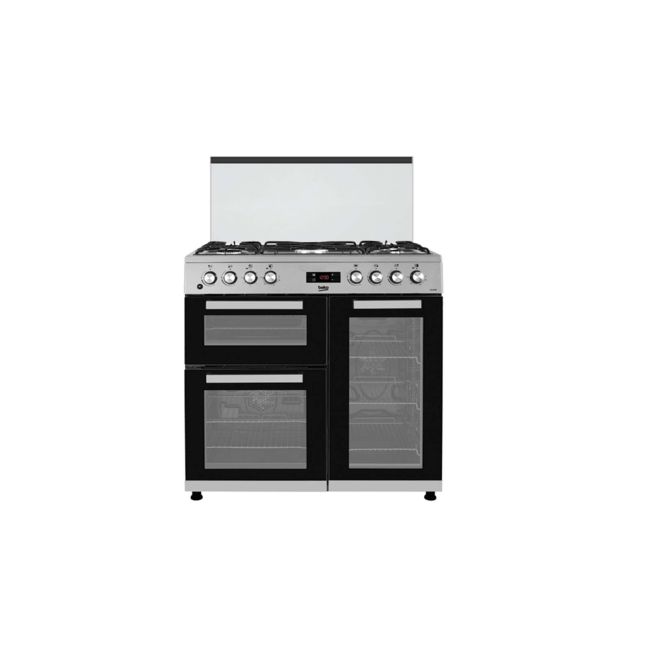 Skip to the beginning of the images gallery BEKO KDVF90X 5Gas 90x60cm Silver, Tripple Electric Oven